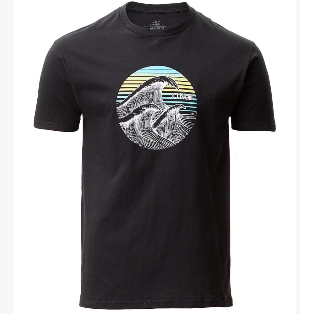 O’Neill black wave graphic t-shirt. SZ. XL. NWT
